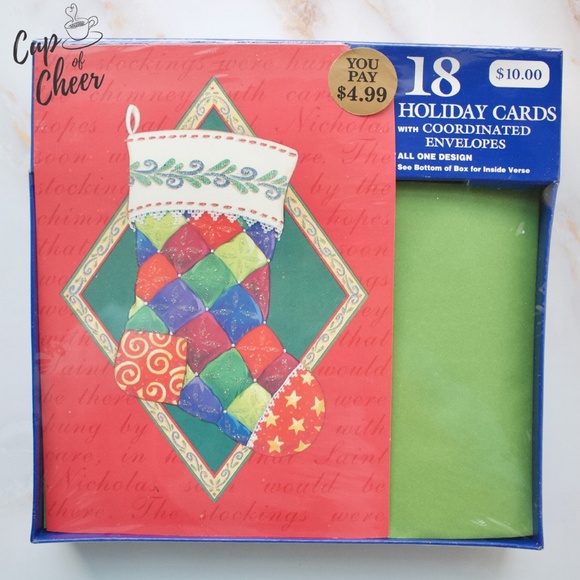 🔥Sale!✨3/$20🎄Holiday Cards w/Envelopes - Picture 4 of 4